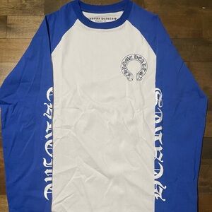 Chrome Hearts Blue and White Long Sleeve